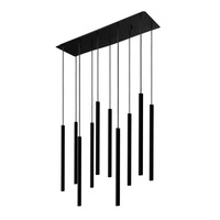 Lampa nad wyspę stół LASER BLACK X czarna 8923