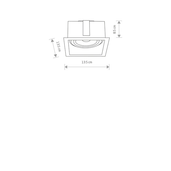 Lampa wpuszczana MOD BLACK ES111 | czarny 9417