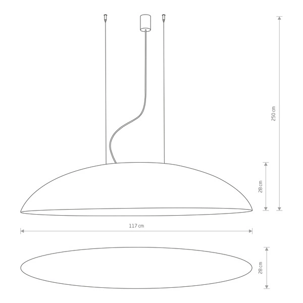 Lampa wisząca CANOE dł. 117cm 40W 5xE27 | czarny/miedziany 10322