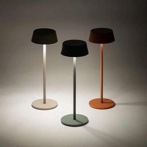 Lampa przenośna AMY LED 2W 3000K 170lm wys.32.5cm szer.10.8 IP54 ściemniacz włącznik | Sand 11533