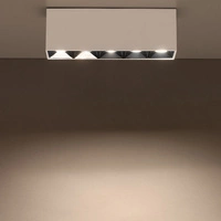 Liniowa oprawa natynkowa MIDI LED 19,5cm 20W 3000K ciepła | biały 10048