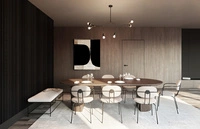 Lampa sufitowa loft TWIG VI czarny szer. 110cm 9138