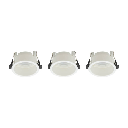 Oprawy podtynkowe CUP 3 PC SET śr. 7cm 3xGU10 | biały