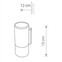 Lampa ścienna kinkiet zewnętrzny EXE I IP54 | czarny 8331