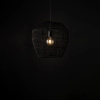 Lampa wisząca HAITI S śr. 43cm E27 | czarny 11166