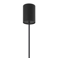Lampa wisząca KYMI BLACK B szer. 16 cm 10574 drewno | Czarna 
