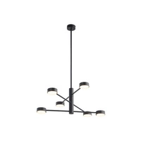 Plafon wewnętrzny do salonu ORBIT VI GX53 8W LED wys. 53-85cm | czarny 7946