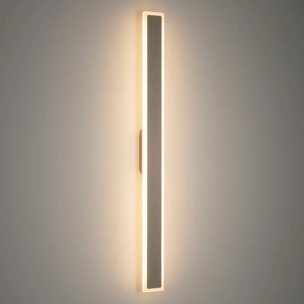 Zewnętrzny Kinkiet ISLA LED 22W 3000K 1200lm wys.100cm szer.8.5cm IP54 | Sand 11554