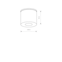 Zewnętrzny spot HEXA white tuba GU10 9564