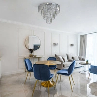 Żyrandol CRISTAL SILVER L szer. 71cm 12xE14 | czarny/transparentny 7630