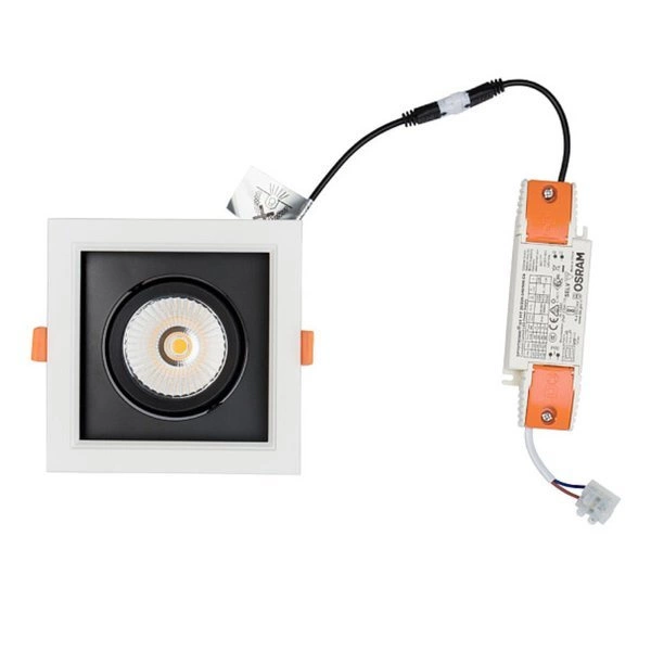 Lampa sufitowa wpuszczana DIA 30W LED 4000K | biały czarny 8718