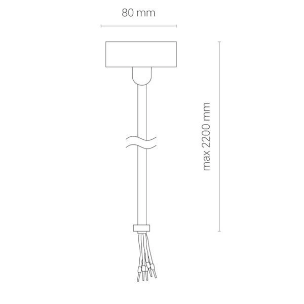 Zestaw doprowadzenia zasilania systemu CTLS POWER SUPPLY KIT, 3 CIRCUIT, WHITE 8284