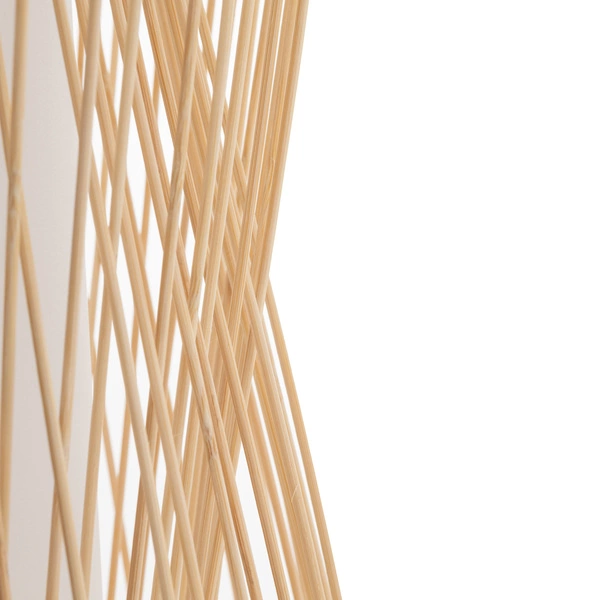 Lampa wisząca PUKET L śr. 30cm E27 | naturalne drewno/biały 11162