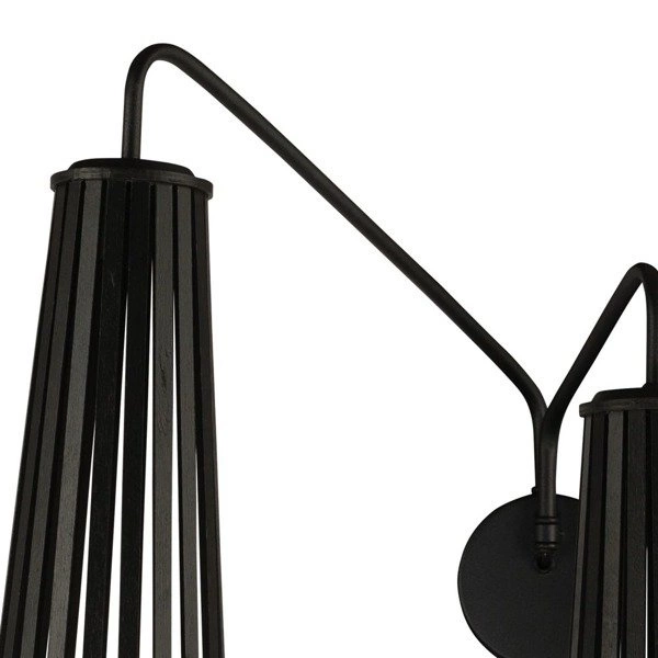 Kinkiet sklejka DOVER II czarny 9265