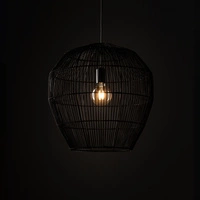 Lampa wisząca HAITI M śr. 50cm E27 | czarny 11167