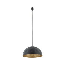 Lampa wisząca HEMISPHERE HIT L BLACK - GOLD śr. 50cm E27 | czarny/złoty 10703