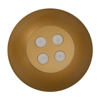 Lampa wisząca HEMISPHERE SUPER L BLACK-GOLD śr. 50cm 4xGX53 | czarny/złoty 10693