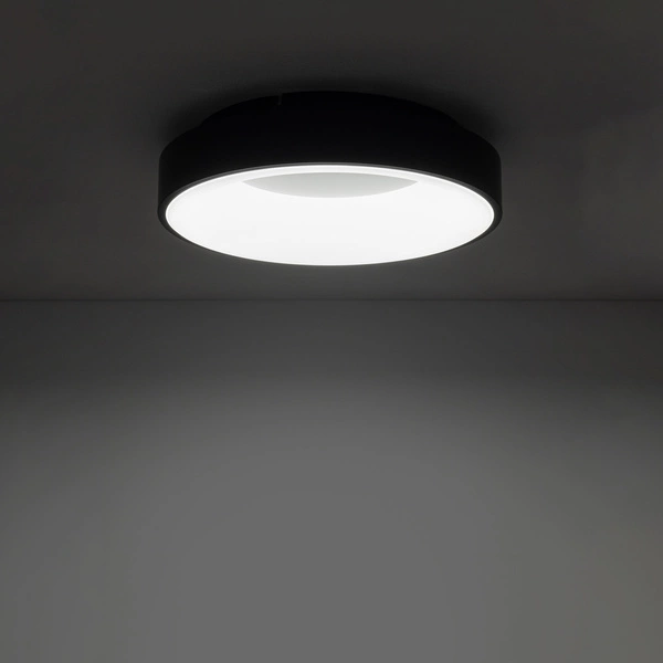 Plafon NIKKI ROUND LED śr. 38cm 32W barwa neutralna 4000K | czarny 11210