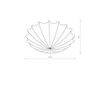 Duży plafon do sypialni FORM 80cm 9672