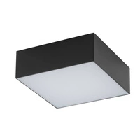 Plafon LID SQUARE LED 11cm 15W barwa ciepła 3000K | czarny 10424