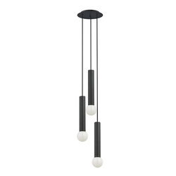 Lampa wisząca BATON III wys. 130cm 3xE27 | czarny 7856