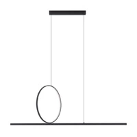 Lampa wisząca LINEO LED 39W 3000K 1500lm wys.140cm dług.115cm | Czarny 11879