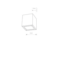 Lampa na elewację KHUMBU kostka 11cm 4443