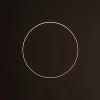 Lampa wisząca CIRCOLO LED SILK OLIVE M wys.140cm szer.60cm 21W 3000K 660lm | Silk olive