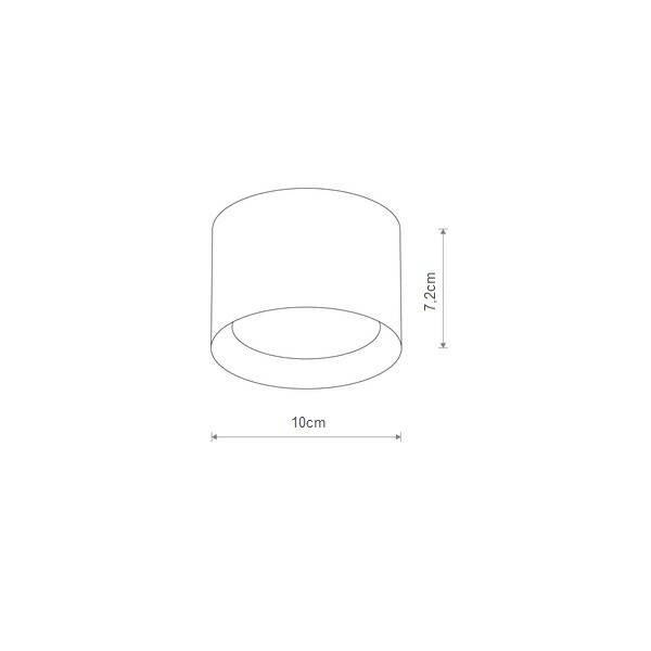 Spot sufitowy MAUN szer. 10cm GX53 | biały 10481