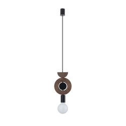 Lampa wisząca DROPS WOOD D 216,5cm E27 | ciemne drewno\czarny 11176