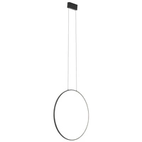 Lampa wisząca CIRCOLO LED M 60cm 21W barwa ciepła 3000K | czarny 10811