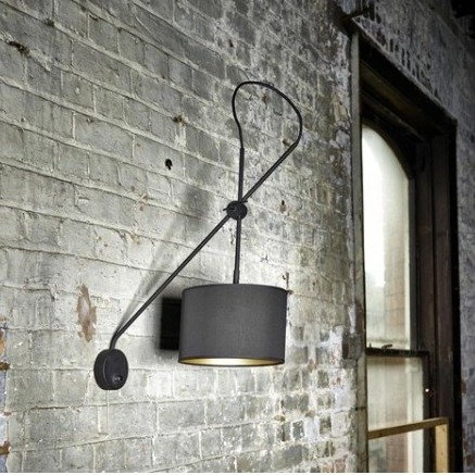 Lampa ścienna VIPER BLACK kinkiet 6513