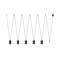 Lampa wisząca MORE TONE V 200cm 5xGU10 | czarny/złoty 7817