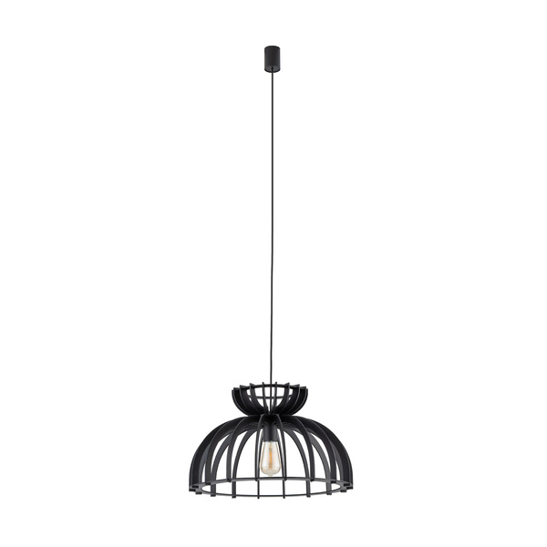 Lampa wisząca KYMI C szer. 48 cm E27 | czarny