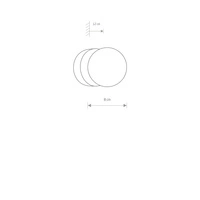 Kinkiet łazienkowy BRAZOS minimalistyczna kula śr,10cm | czarny 8057