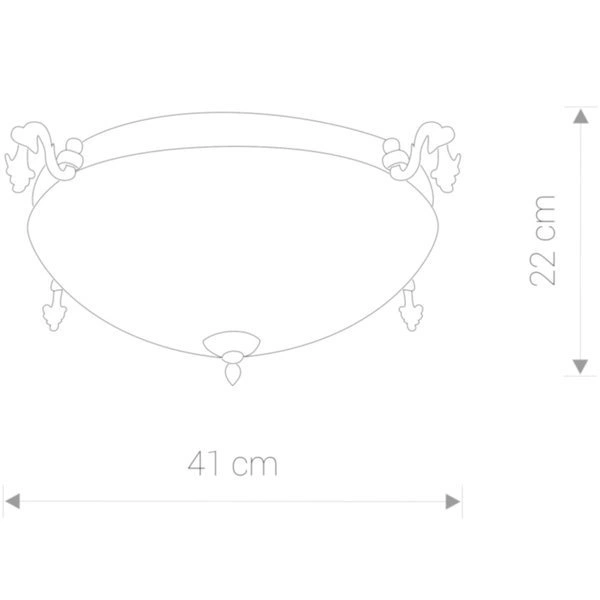 Klasyczny plafon PIREUS III plafon 4398
