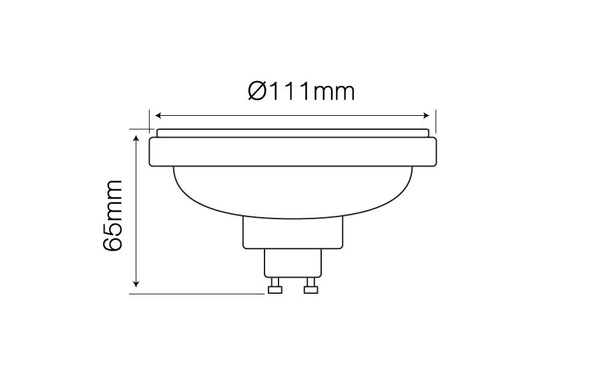 Żarówka LED  ES111 GU10 230V 12W 750lm 45° biała dzienna 4000K