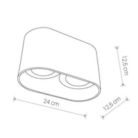 Lampa sufitowa OVAL BLACK 9240