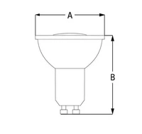 Żarówka LED GU10 230V 10W SMD WW barwa ciepła 3000K premium
