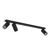 Lampa punktowa natynkowa MONO III 70cm 3xGU10 | czarny/złoty 7767