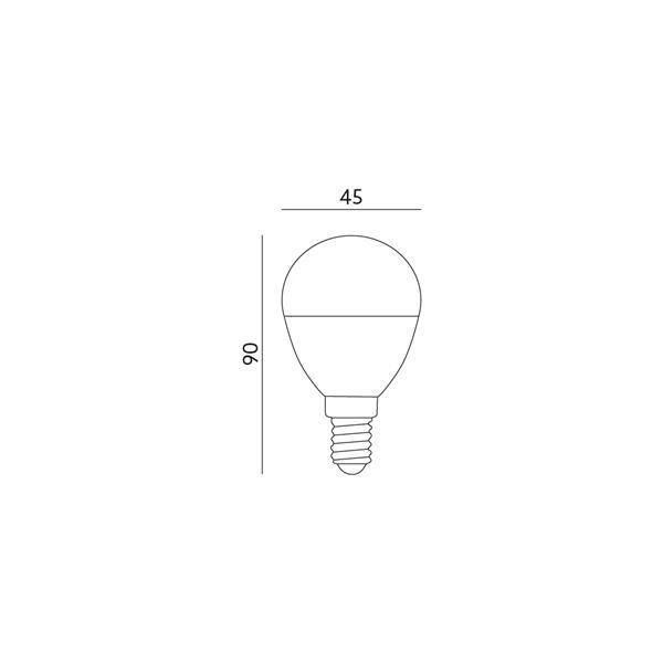 Żarówka LED E14 9W neutralna 4000K G45 PREMIUM