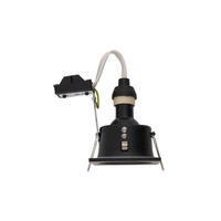 Oprawa wpuszczana oczko GU10 DELTA BLACK IP54 | czarny 8370