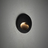 Zewnętrzna Lampa ścienna AVA LED 3W 3000K 40lm wys.7cm dług.8.5cm IP54 | Czarny 11530