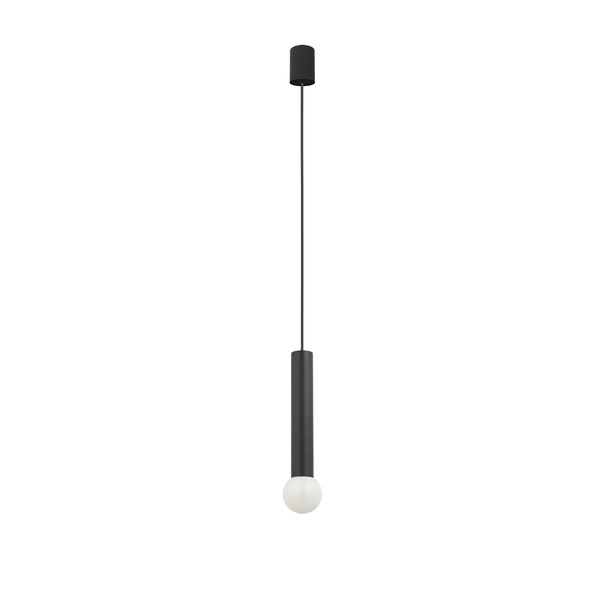 Lampa wisząca BATON BLACK M wys. 25cm E27 | czarny 7852