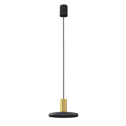 Lampa wisząca HERMANOS B szer. 20cm GU10 | czarny/mosiężny 8100