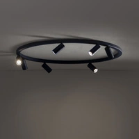 Lampa sufitowa FOURTY ROUND 11947 miniGU10 szer. 80cm | granatowy