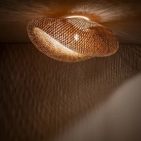 Plafon HAVANA L szer. 80cm E27 | naturalne drewno/biały 11172