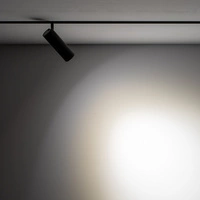 Spot LED wys. 18,5cm 9W 4000K do szynoprzewodów magnetycznych LVM | czarny 10656