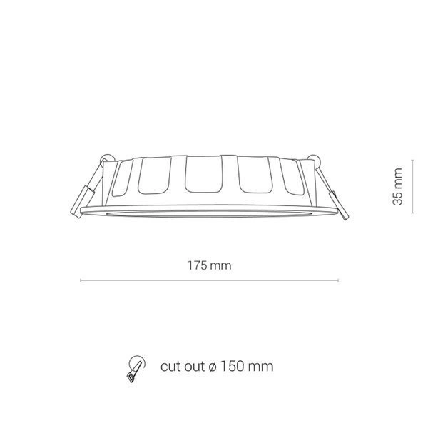 8776 Oprawa oświetl."CL KOS LED 16W, 4000K, IP44" 8776