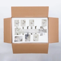 Żyrandol HAMPTON VI klasyczny szkło i stal chromowana | srebrny 8154